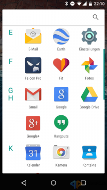 Android M App Drawer