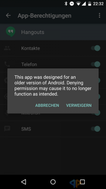 Android M Berechtigung