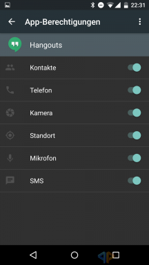Android M Berechtigung