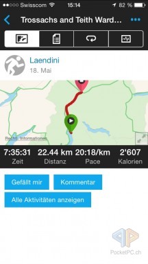 Wanderung Karte und Grobe Details