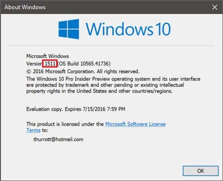 Windows 10 Update