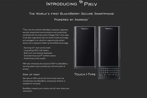 BlackBerry PRIV-Produktseite online Blackberry_Priv_Pre-Order