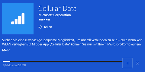 Microsoft Cellular Data