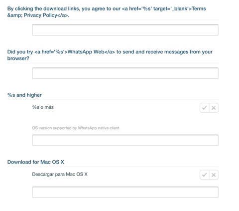 WhatsApp Mac OS X Screenshot