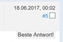 Beste Antwort Button