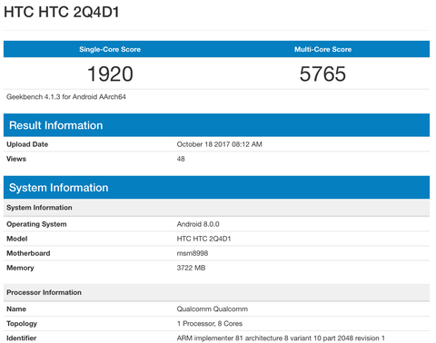 HTC U11 Plus Leak