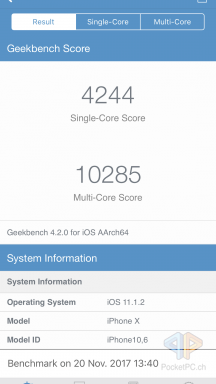 Screenshot iPhone X