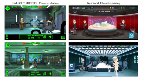 Fallout Shelter vs. Westworld Mobile