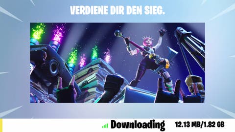Fortnite 5.0 Update Download auf iPhone 7 Plus