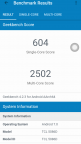 Screenshot benchmark Alcatel 5