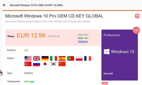 Windows 10 Pro OEM Key