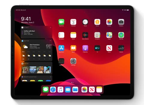 Apple iPadOS Homescreen