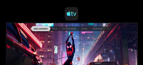Apple TV App auf einem Fernseher