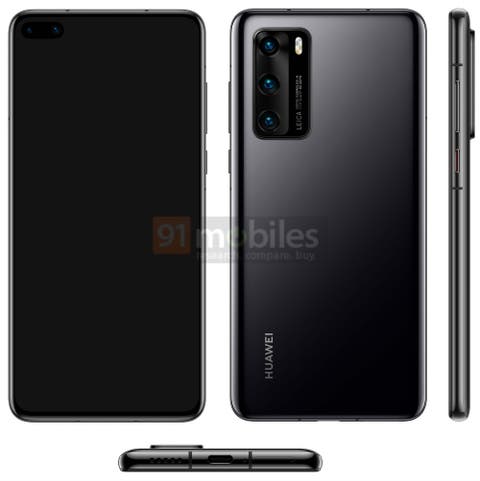 Huawei P40 Design Render-Leak