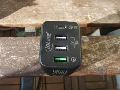 InLine 4X Ladegerät, USB-C PD + QuickCharge 4