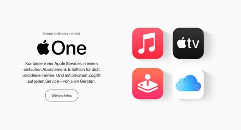 Apple One Abo-Dienste