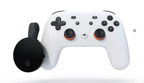 Google Stadia Controller mit Chromecast