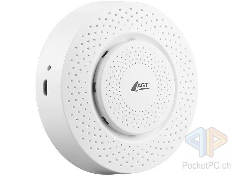 PEARL AGT 5in1-Luftqualitäts-Sensor mit WLAN, Datenlogger-Funktion und App-Alarm