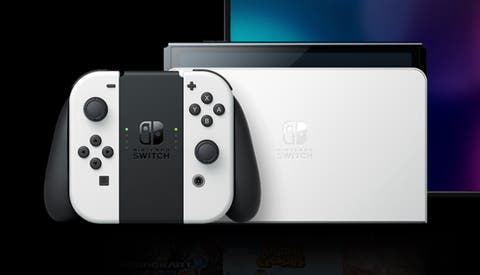 Nintendo Switch Konsole OLED Design in Weiss