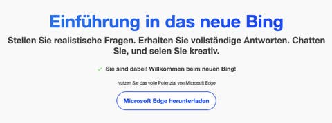 Vermischtes ChatGPT in Bing nun für alle freigegeben - Microsoft Edge Browserzwang? microsoft-bing-chatgpt-only-edge