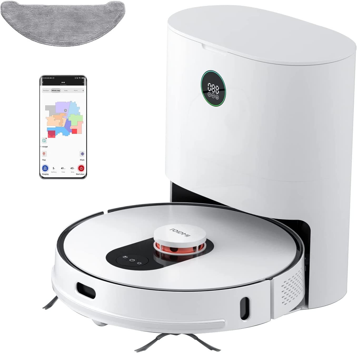 ROIDMI EVE Plus Saug- und Wischroboter mit Absaugstation