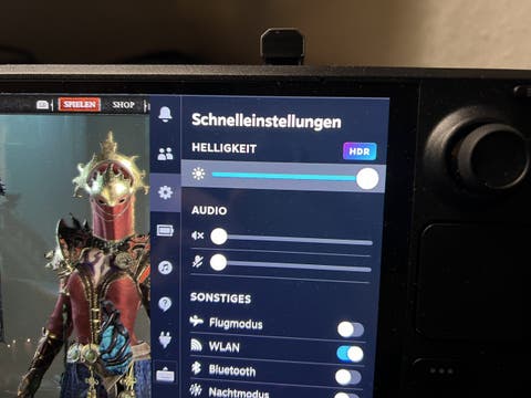 Steam Deck OLED HDR Modus aktiviert