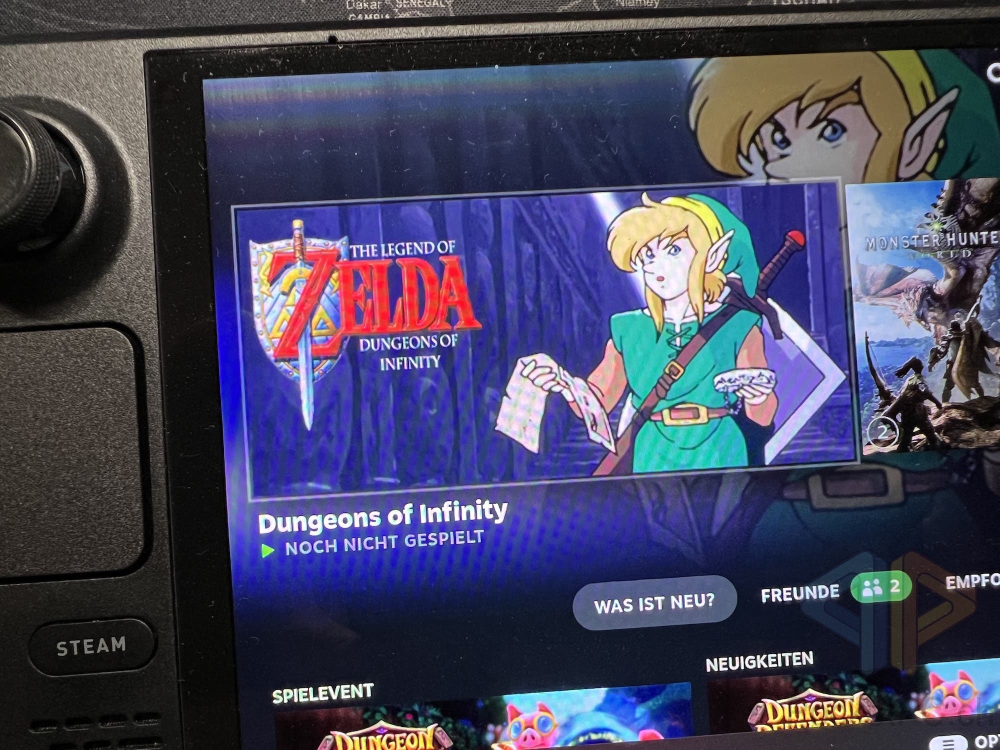 Zelda Dungeons of Infinity auf dem Steam Deck
