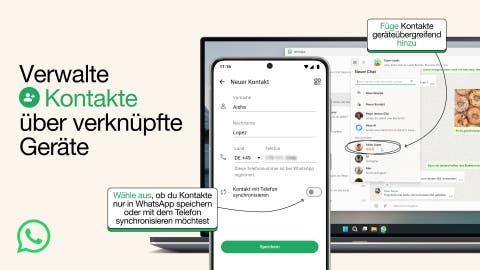WhatsApp neue Kontaktverwaltung