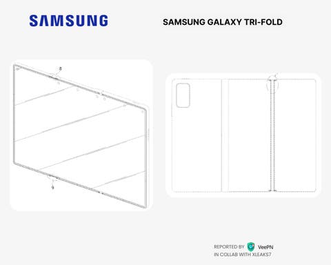 Samsung-Galaxy-Tri-Fold-design Bild: VeePN / xleaks7