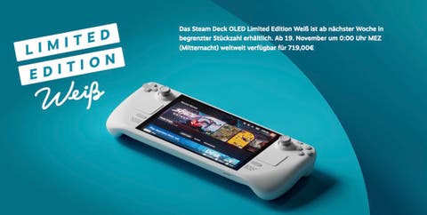 Steam Deck OLED Limited White Edition