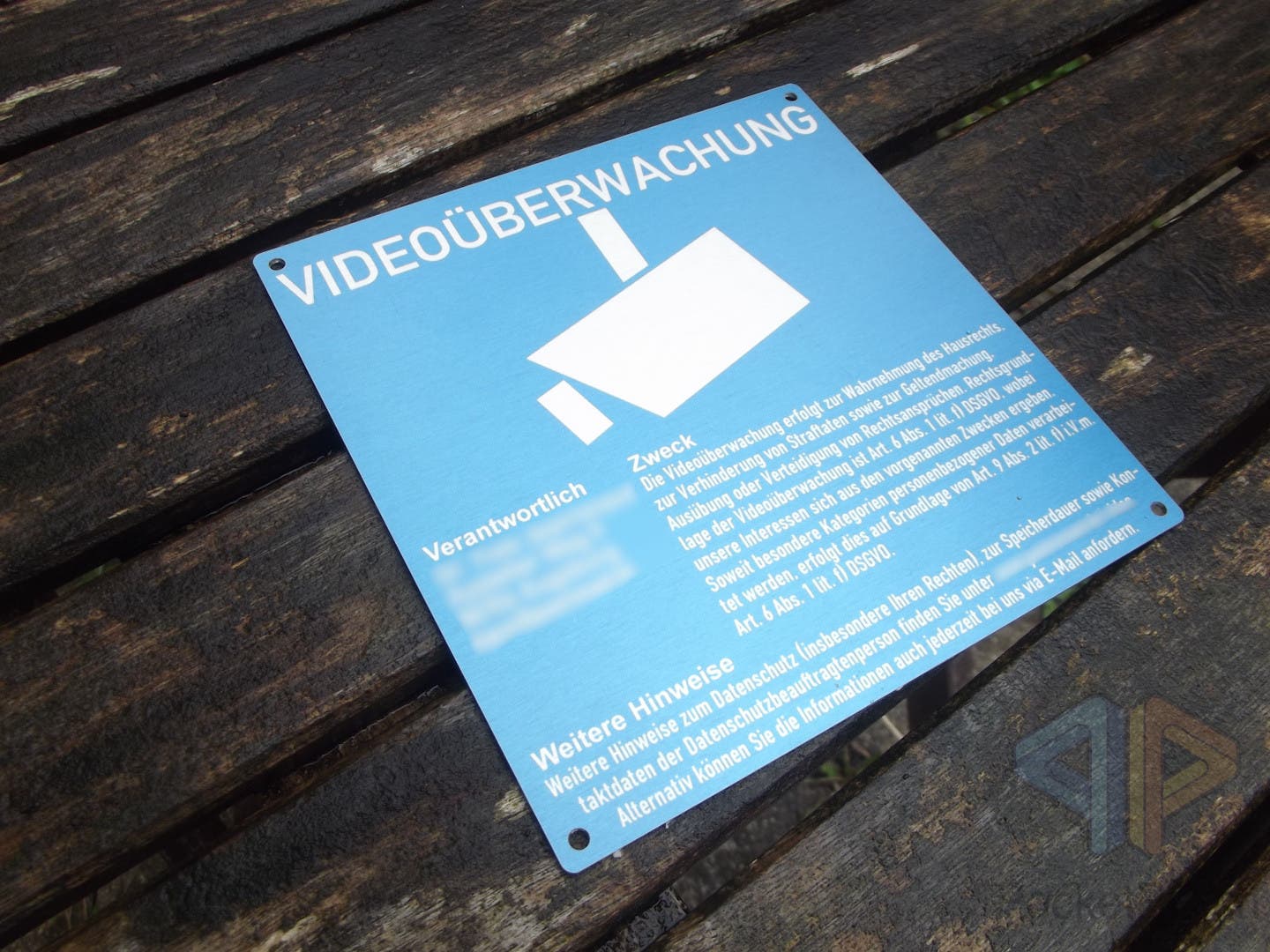 Schilddirect Videoüberwachungshinweis