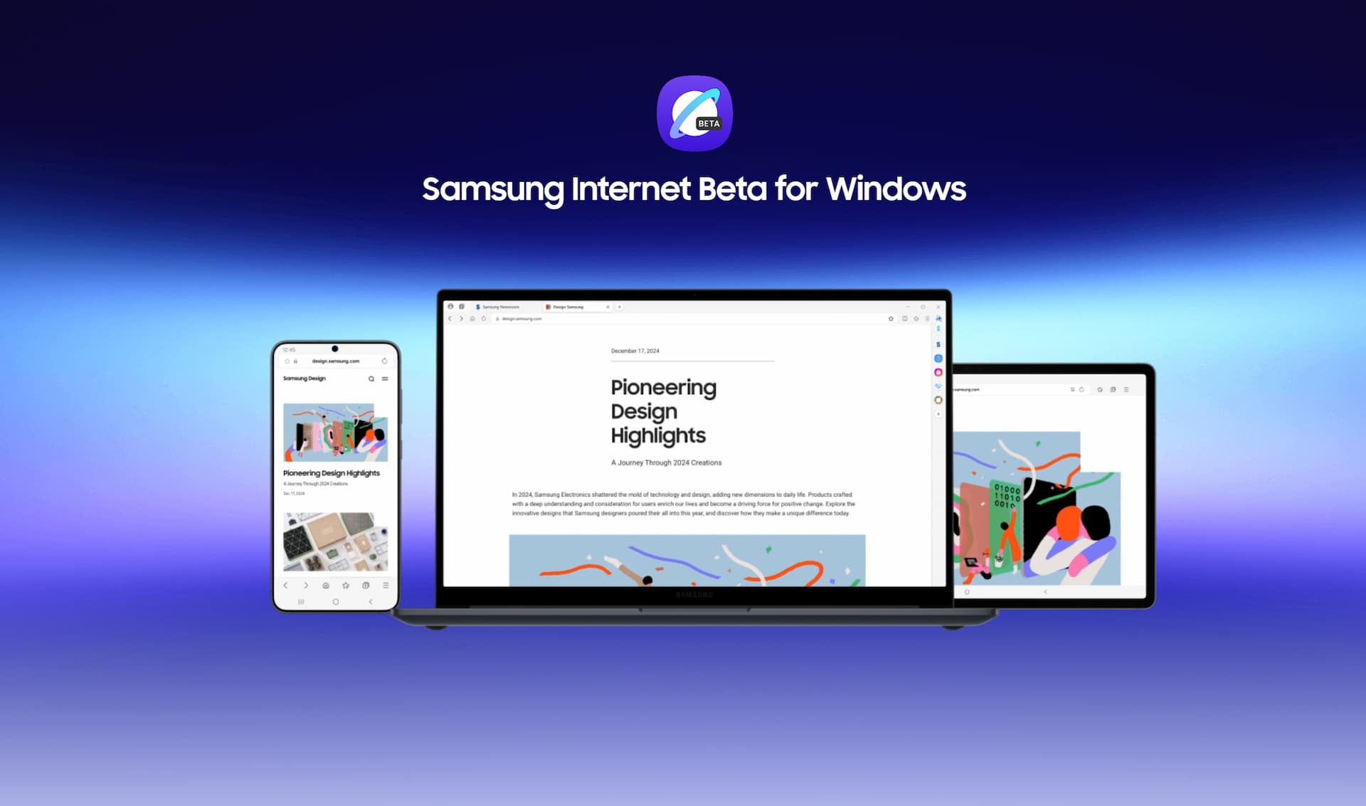 News Samsung Internet Browser: Erste Beta für Windows zum Ausprobieren veröffentlicht samsung-browser-desktop-family Der neue Samsung Internet Browser für Windows